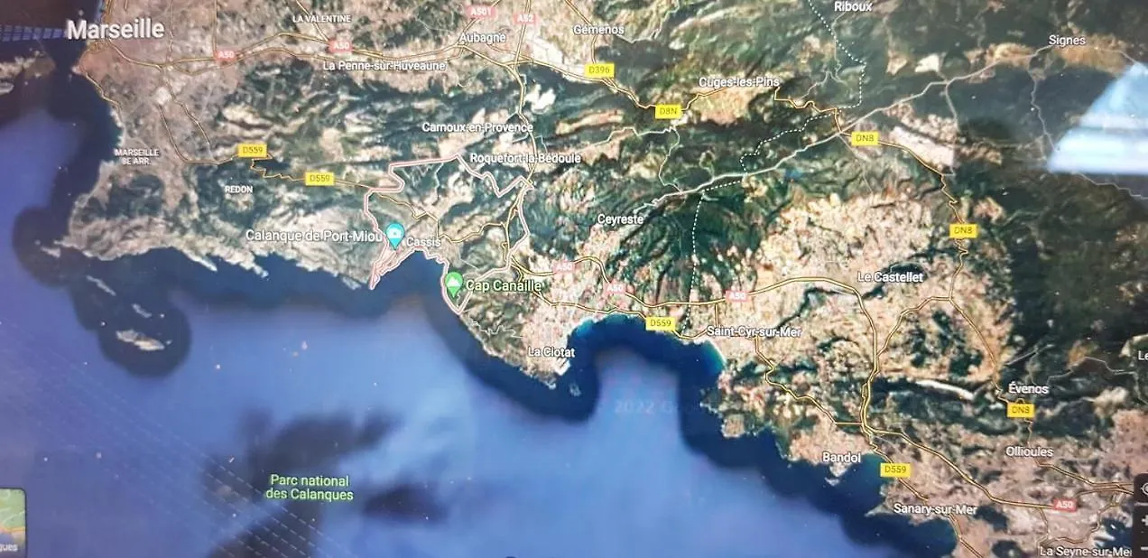 Villa Les Nefliers Vue Panoramique Mer Et Plage A Pied Cassis