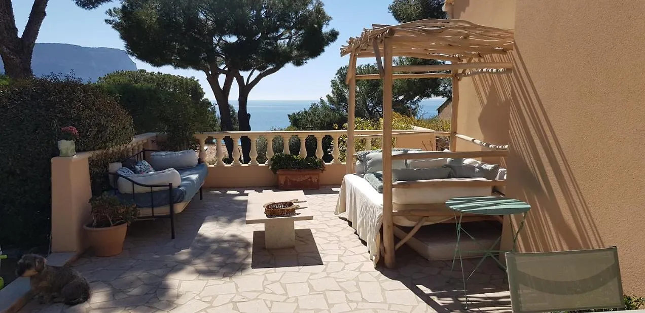 Villa Les Nefliers Vue Panoramique Mer Et Plage A Pied Cassis