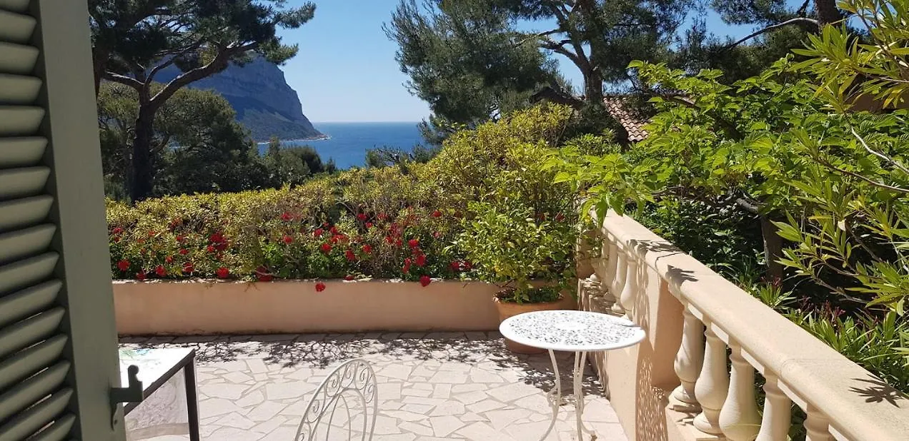 Villa Les Nefliers Vue Panoramique Mer Et Plage A Pied Cassis